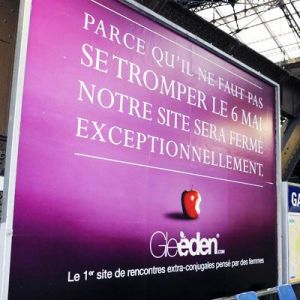 Gleeden.com joue l'abstinence contre l'abstention